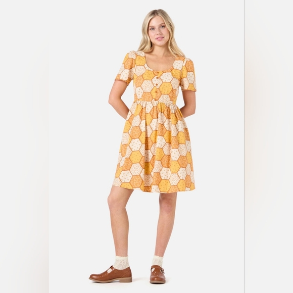 NWT Princess Highway Patchwork Sleeve Mini Dress Size 10 AU / 6 US - Picture 5 of 13